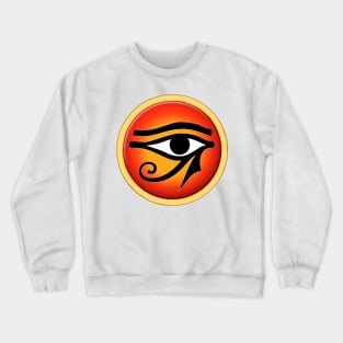 Eye Of Ra On Sun Disk Crewneck Sweatshirt